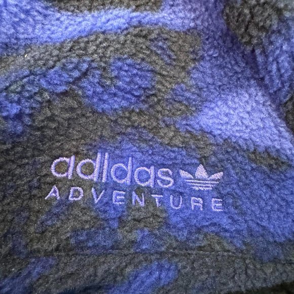 ADIDAS ADVENTURE POLAR FLEECE ALLOVER PRINT HALF-ZIP SWEATSHIRT SIZE M - Picture 8 of 8